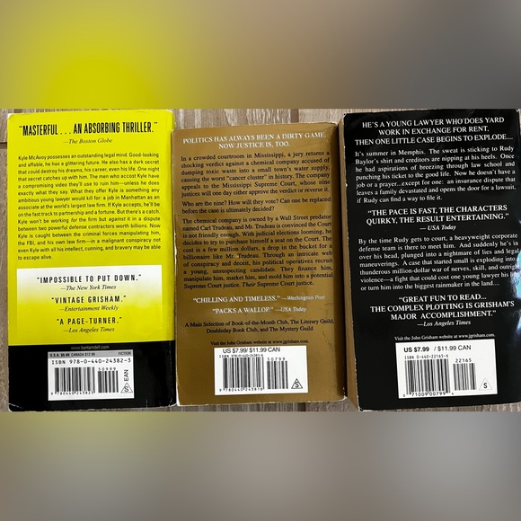 John Grisham Best Seller Classics Trio: The Associate, The Appeal, The Rainmaker - Picture 3 of 3